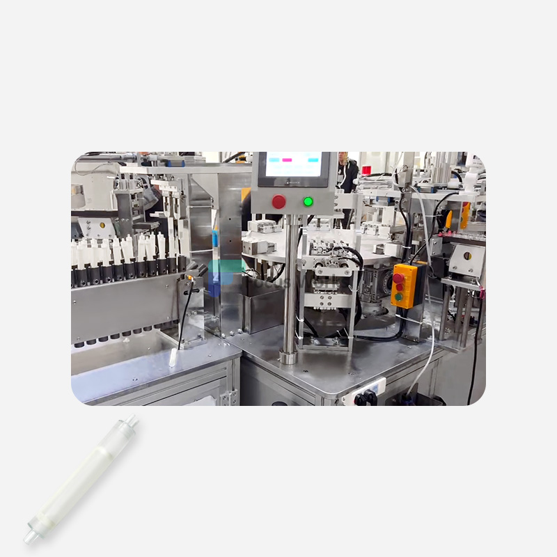 Blood filter assembly machine